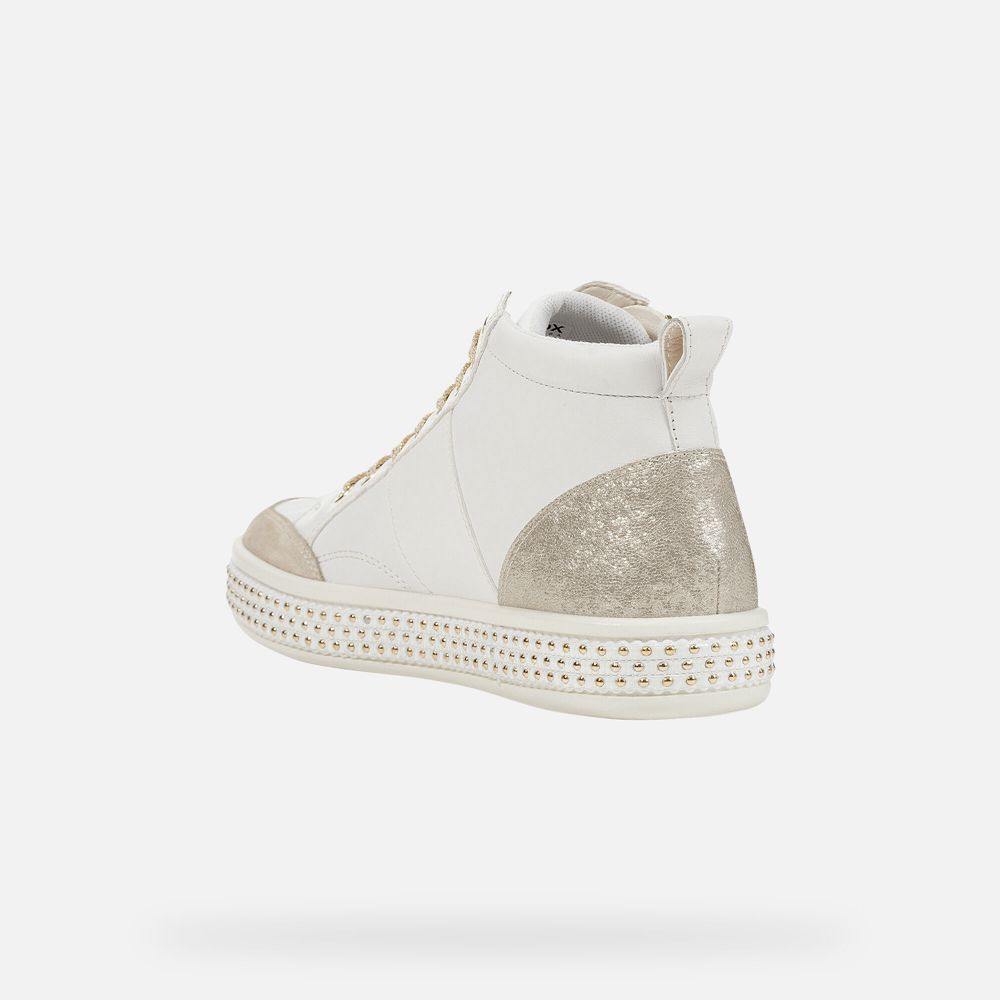 Geox Bayan Spor Ayakkabı Beyaz - Leelù - YAJ-867394